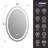 ETL Certified Utral Bright 192LEDs/m Frontlit&Backlit Oval Bathroom Vanity Mirror with 3-Colors Dimmable-1583354915