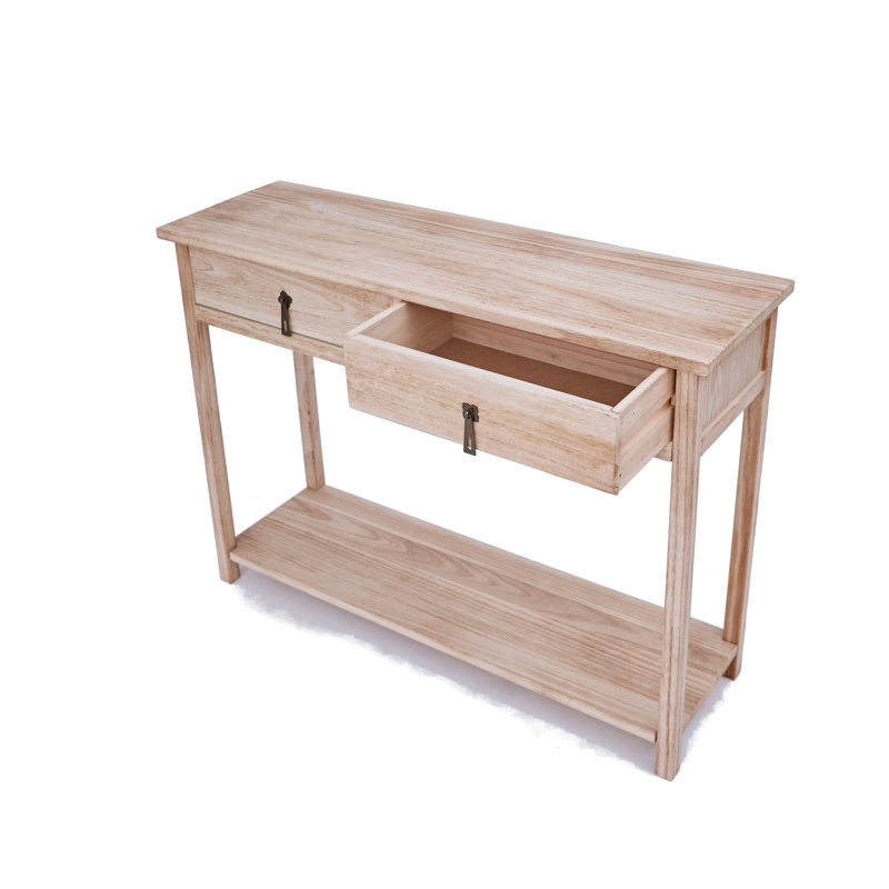Caspian 100cm Console Table, Light Wood