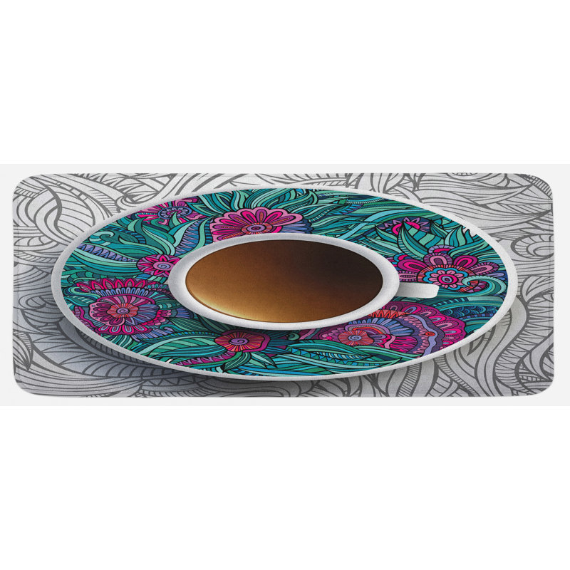 Tapis de cuisine café