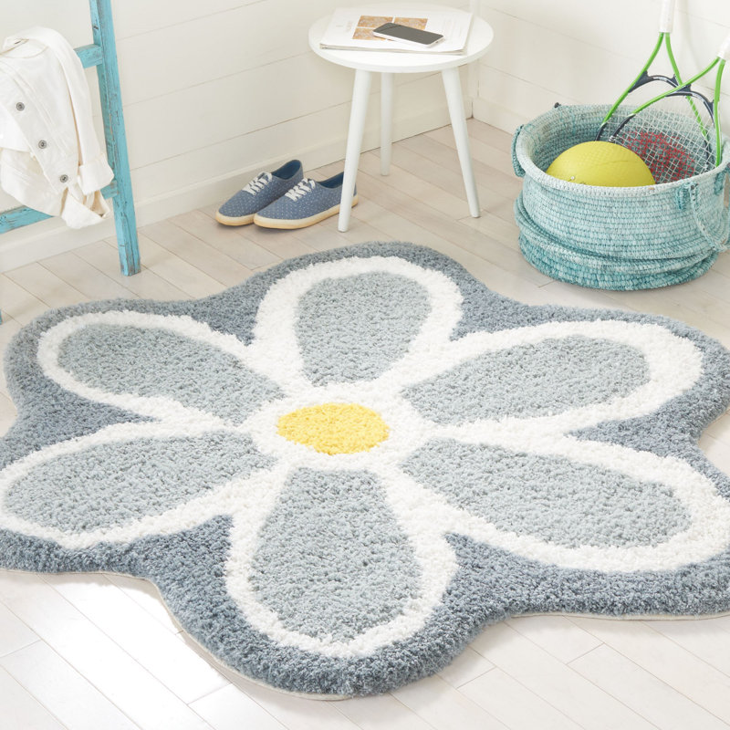 Tapis ivoire / gris Kandida Novelty 902, Rond 5 pi