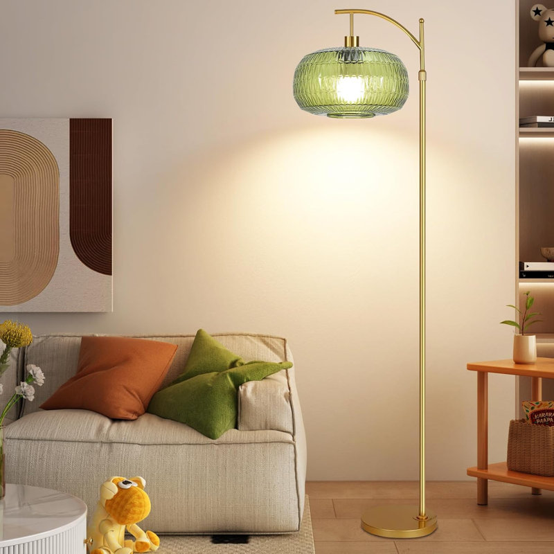 Living Room Glass Floor Lamp
