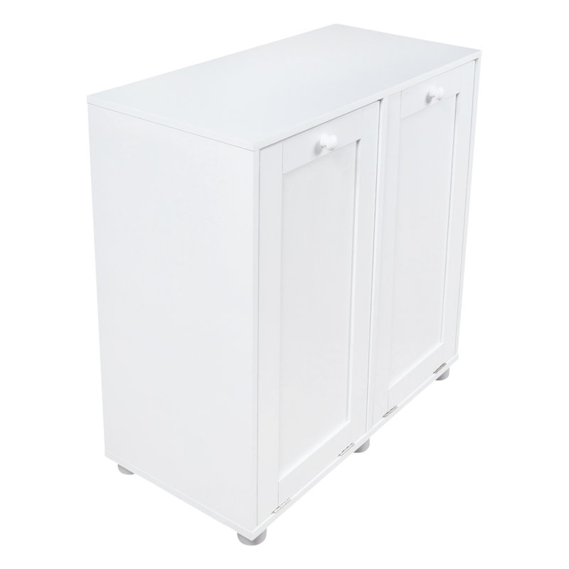 Binali Wood Cabinet Laundry Hamper