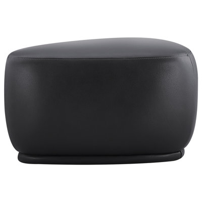 Adna 26.5" Genuine Leather Triangular Ottoman