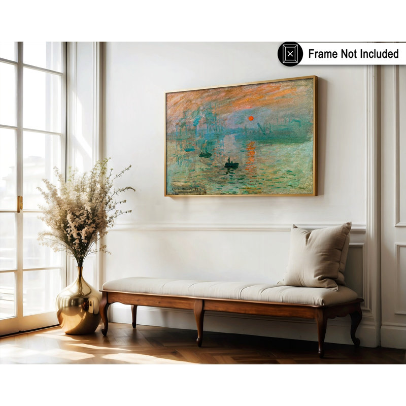 Claude Monet - Impression Sunrise No2, Unframed, Poster, 08"H x 10"W