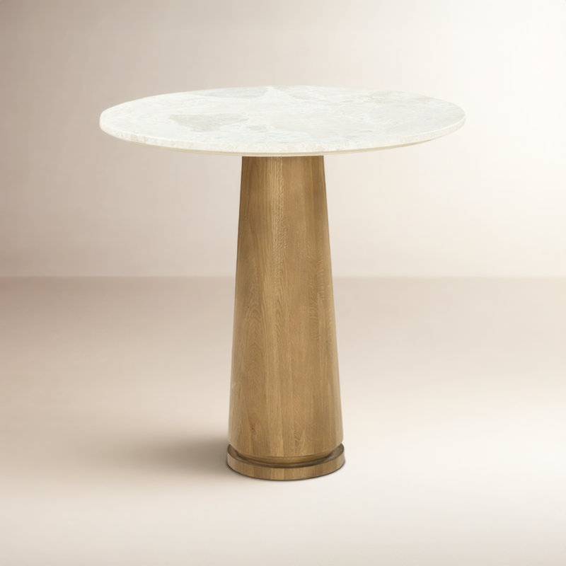 Sage Cafe Table Cosmos Marble, Beige