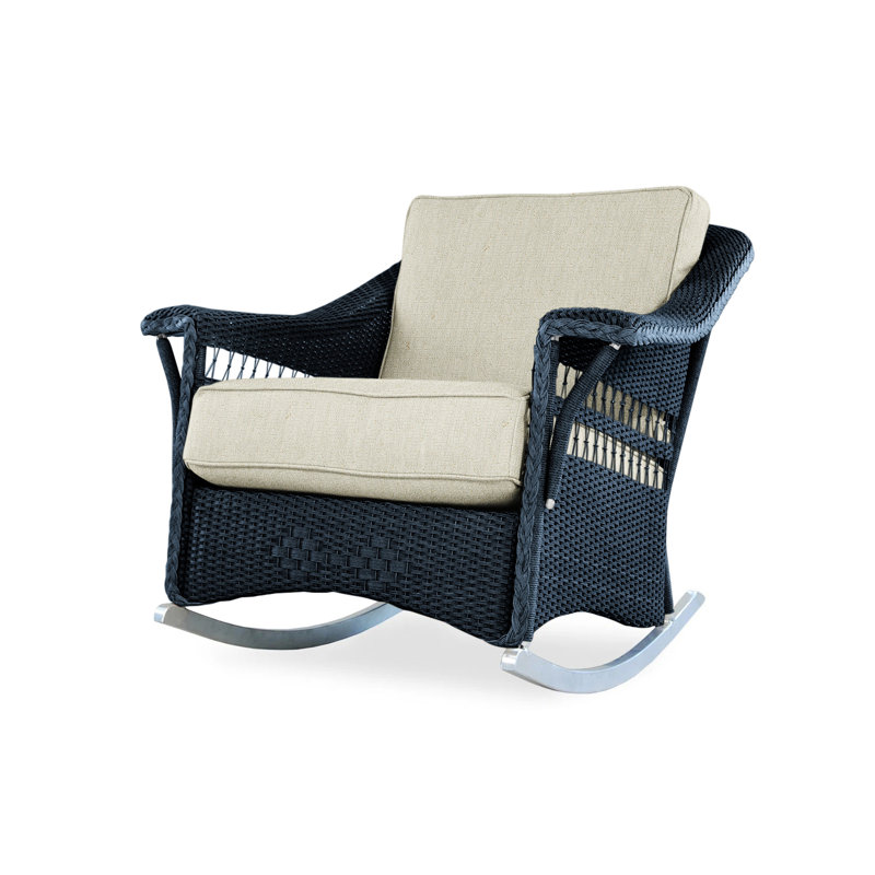 Nantucket Outdoor Rocker Chair, Demo Skyway, Ebony