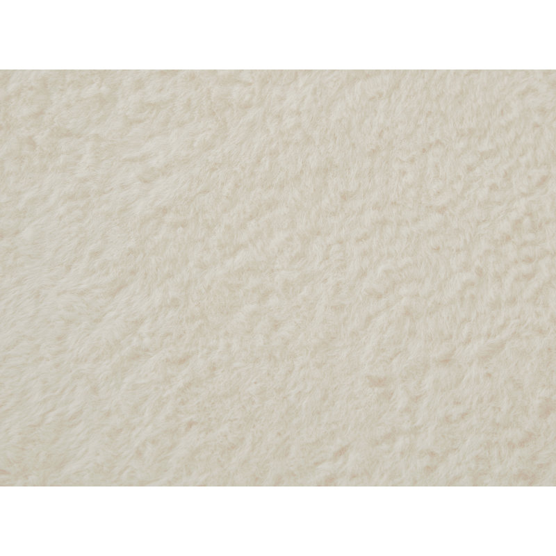 Canapé-lit rond 59 po en fausse fourrure, Beige