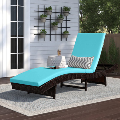 Outdoor Metal Single chaise with Cushions