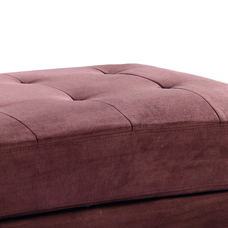 Chic Lounge Ottoman, Chocolate