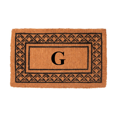 Monogrammed Welcome Outdoor Doormat
