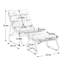 Chaise longue d'extérieur avec repose-pieds et coussin-1033700977-1033701260