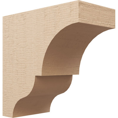 Bois de cèdre brut Asheboro, grain de bois TimberThane Corbel, apprêté brun clair