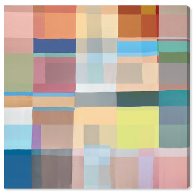 Color Board Canvas Retro Geometric Abstract Wall Art by Dakota Fields