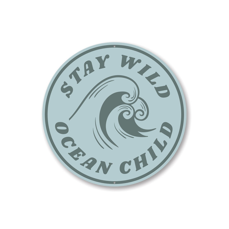 Plaque en aluminium Stay Stay, H 18 po x l 18 po x P 0,06 po