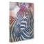 Colourful Zebra in Abstract - Wrapped Canvas-55317586