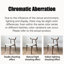 Chaise d'appoint à lattes blanches (ensemble de 2)