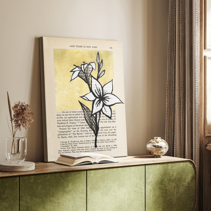 Floral Diary I - Gallery Cavas, H 18 po x l 12 po