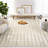 Abani Rugs TER150A Beige Cream Geometric Vertical Lines Neutral Transitional Area Rug-311366168