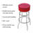 Swivel Upholstered Counter Stool with Steel Frame