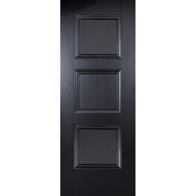 Amsterdam Primed Black Internal Fire Door, 198.1cm H x 68.6cm W x 4.4cm D