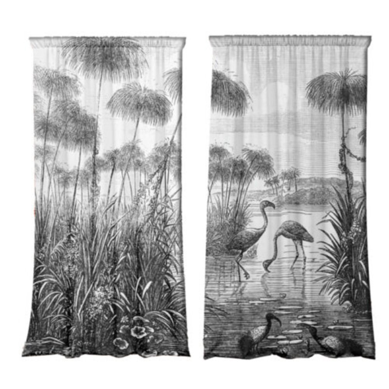 Duguay Velvet Blackout Curtain Panel Pair, Width 147 x Drop 400cm