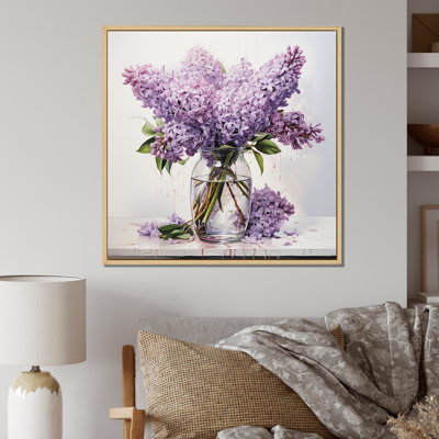" Elegant Lilac Bouquet Vase II "