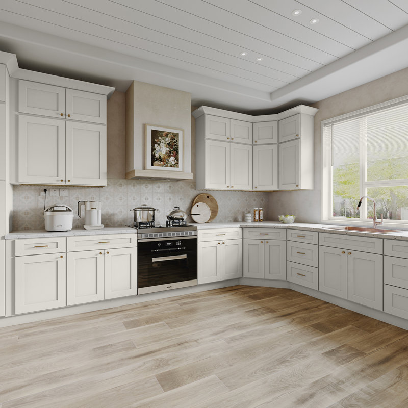 Armoire d'angle, Crème Shaker