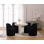 Chaise pivotante rembourrée avec dossier, chaise d'appoint pivotante à 360 degrés pour la salle à manger, balcon, salon-492414887
