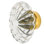 Oval Fluted Crystal 1 3/4" Cabinet Knob
