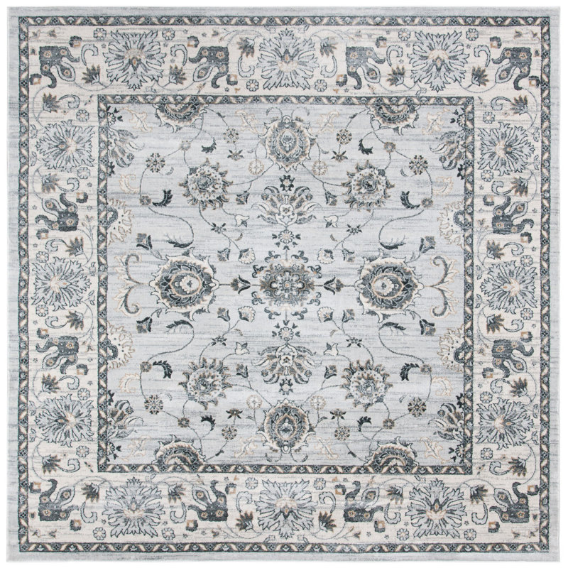 Tapis rose Aba, Carré 4 pi