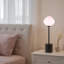 Ensemble de lampe de table 18 po en verre artistique avec abat-jour en forme de globe soufflé à la main, lumière douce, éclairage décoratif moderne pour la chambre à coucher, le salon et la décoration d'appartements-643912905