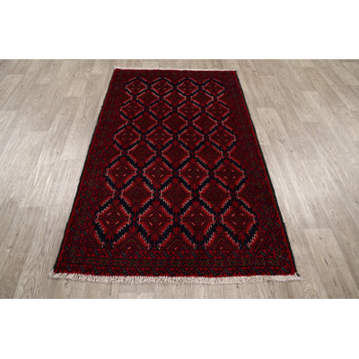 All-Over Geometric  Oriental Area Rug 3x6