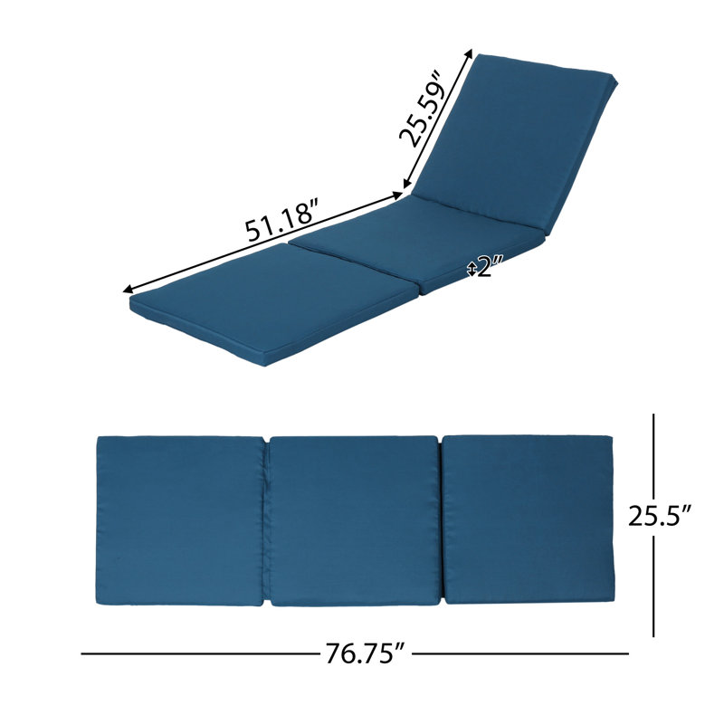 Blue Water- Picnic Bench Cushion, 76.92In.D X 24.77In.W 2.02In.H, 100% , No Assembly Required Outdoor Seat Pad - Water , 76.92"X24.77"X2.02",