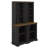 Two-Piece Tall Curved Bookshelf, Freestanding Tall Cabinet With Fully Open Storage, Stylish Display Shelf With Anti-Tip Device-440552639
