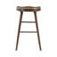 Ensemble de meubles de table de pub avec finition brune de 9 pièces avec repose-pieds en métal et 8 tabourets Structure en bois robuste Esthétique classique-645973018