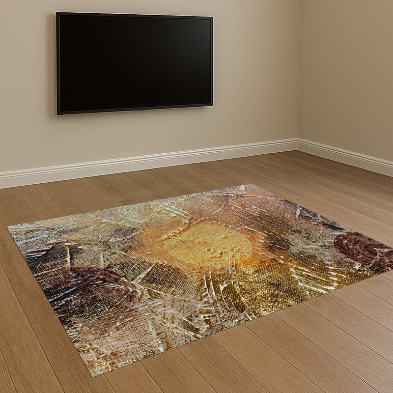 Geometric Area Rug, Runner 70 x 140 cm