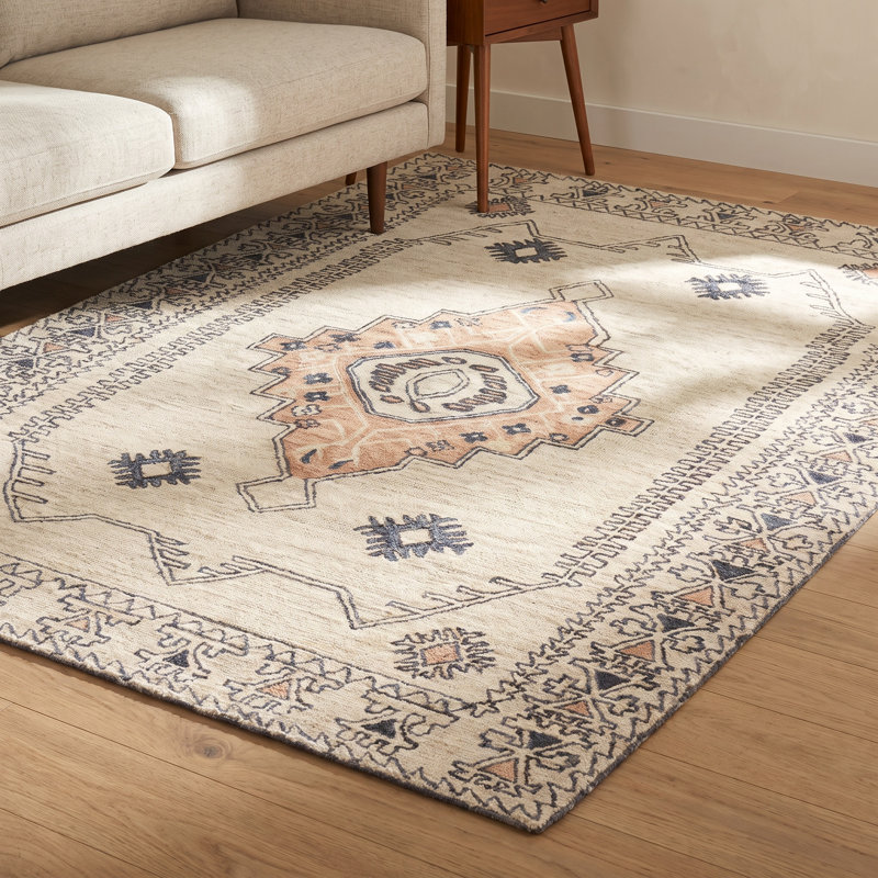 Moore Wool Oriental Indoor Rug, Rectangle 8' x 10'