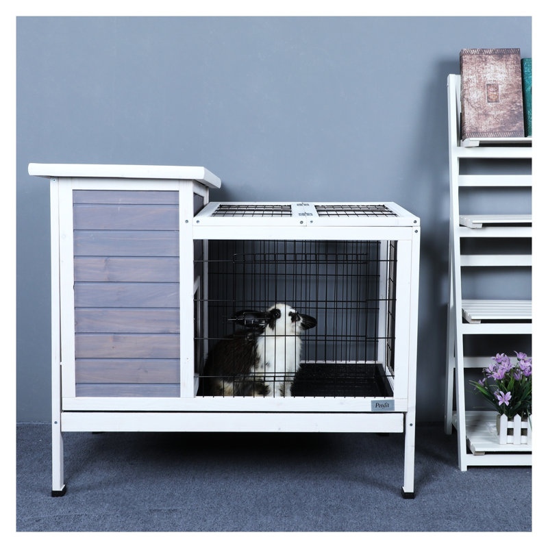 Cage pour lapin Ceevah, gris