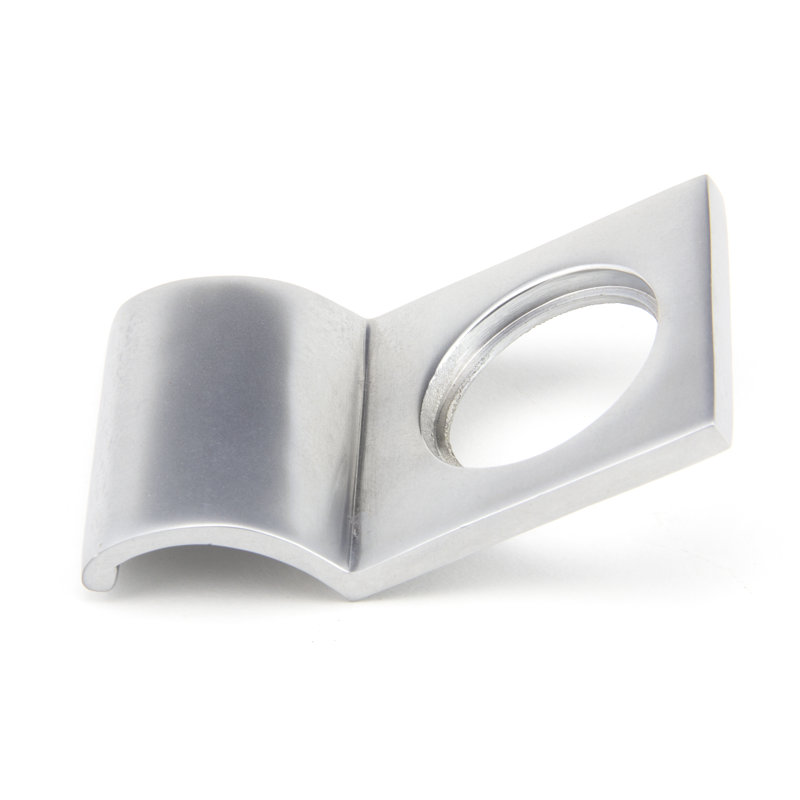 Rim Cylinder Pull Rosette, Satin Chrome