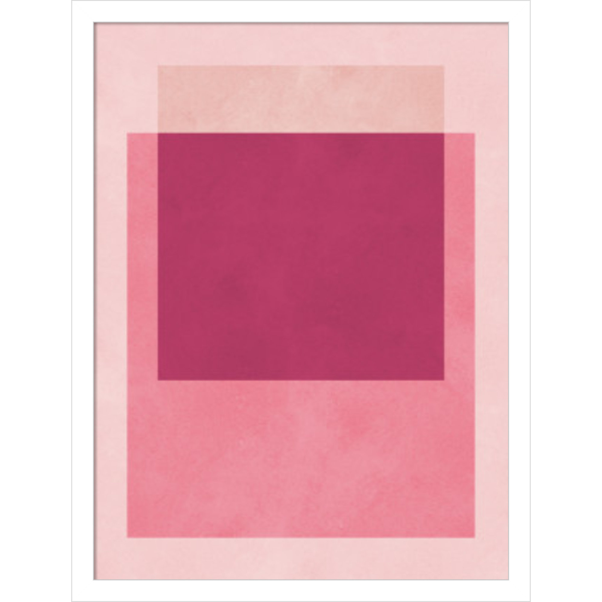 Overlapping geometry 12 by Norvin Wood Framed Wall Art Print, White, 21" H x 16" W