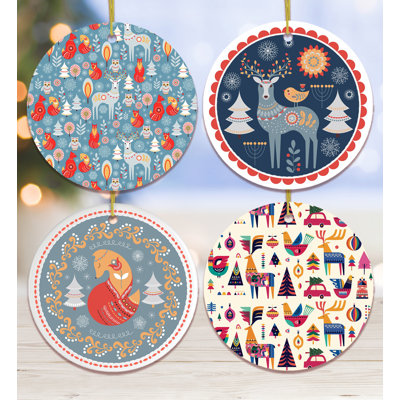 Ensemble d'ornement scandinave Folk