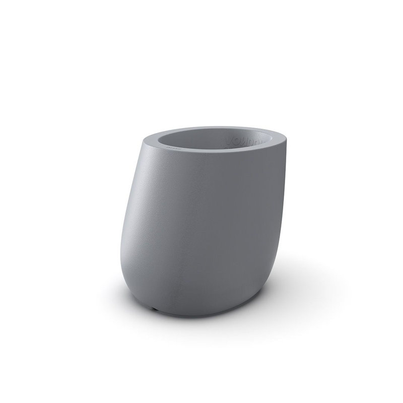 Stone Resin Pot Planter, 20” H x 21.25” W x 24.25” D, Blue