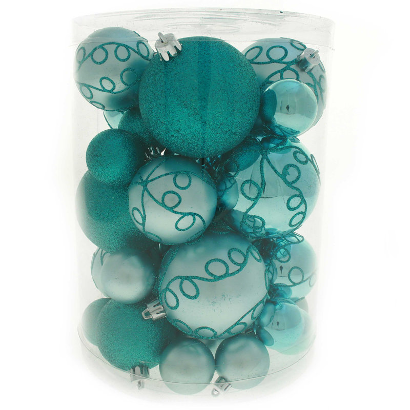 24.39cm Bauble, Turquoise