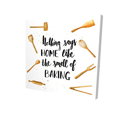 Home and Baking - Farmhouse Black Canvas for Home Decor