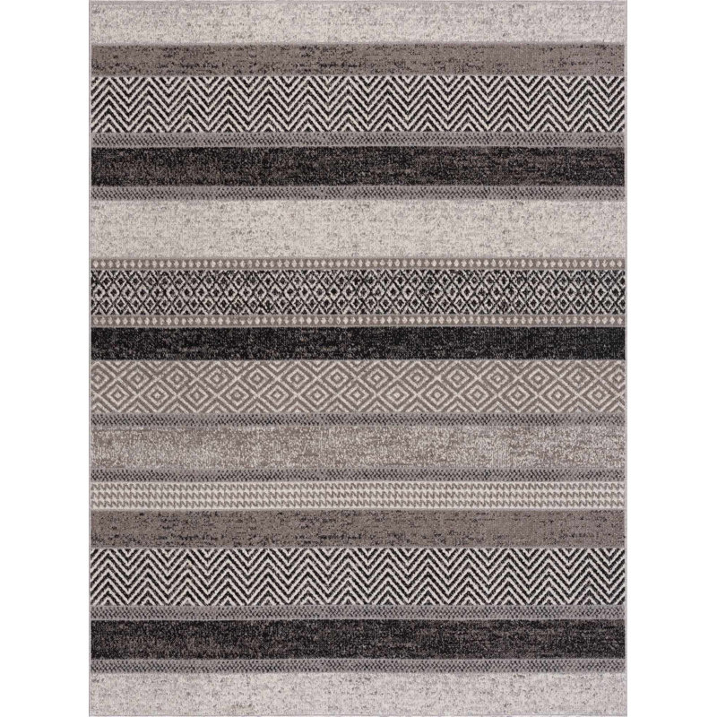 Kadejha Moroccan Indoor Rug, Rectangle 6'7" x 9'