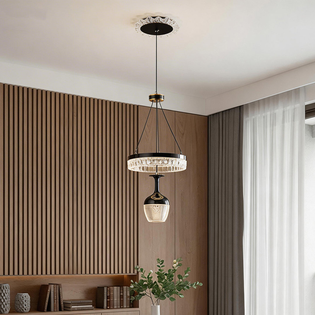 1 - Light Natural Dome Pendant