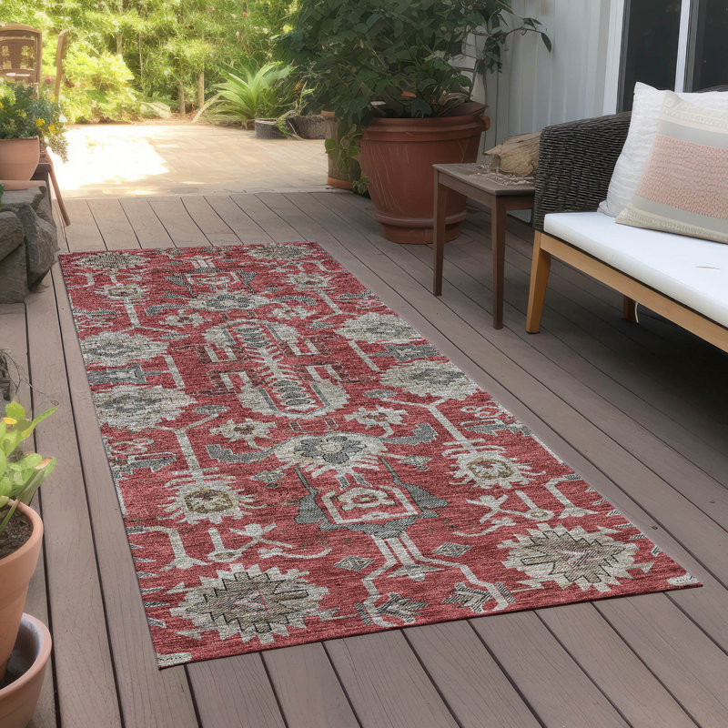 Tapis intérieur / extérieur Myda, Tapis de couloir 2 pi 3 po x 7 pi 6 po