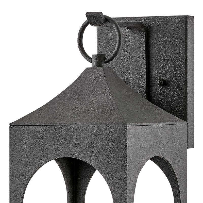 Medium Wall Mount Lantern, 25" H x 7.75" W x 10.25" D