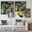 «Blue and Green Building the Cityscape» - reproduction d'art sur métal sans cadre-1522591952