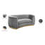 Causeuse courbée en velours 70,5 po Breccan-129988109-131080427